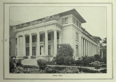 Rizal Hall, 1933